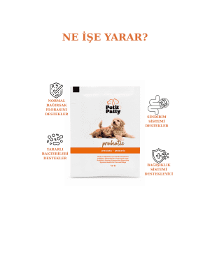 Petit Patty Probiotic Kedi ve Köpekler için Sindirim Sağlını Destekleyen Probiyotik Saşe 30x1g 0 Puan - 0 Yorum - Görsel 3