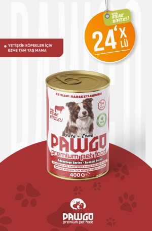 Avantaj Serisi | Biftekli | Yetişkin | Pate | Köpek Yaş Mama | 400g X 24